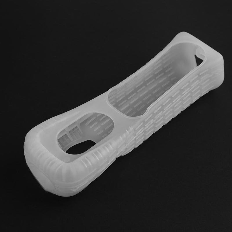 LightFairy 1 x Silicone Soft Cover for Wii Game Controller Soft Silicone Cover Case Protective Sleeve for Wii Remote Controller Protection (White) - Image 2